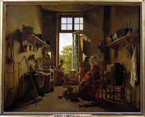 داخل لوحة مطبخ بقلم مارتن درولنغ (1752-1817) 1815 صن. 0،65x0،8 م
