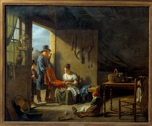 البائع المتجول. لوحة مارتن درولنغ (1752-1817)