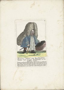 The Dwerg Robert von Parukenfeldt ، حوالي 1710 السيد روبرت فون باروكينفيلدت ، فارس من قماش العنق الطويل في جريت جالا (العنوان على الكائن) Il Callotto resurcitato أو خزانة صغيرة مفروشة حديثًا (عنوان السلسلة) بواسطة مارتن إنجلبرخت (منسوب إلى)