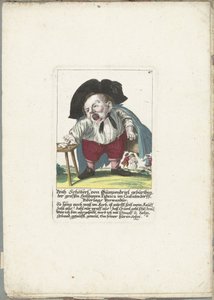 The Dwerg Veith Schöberl von Gümpendriel ، حوالي 1710 ولد Veith Schöberl von Gümpendriel ، كبير Hollhippen Fabrica في Crabatendörffl ، قريب Niderlag (العنوان على الكائن) Il Callotto resurcitato أو خزانة صغيرة مفروشة حديثًا (سلسلة ti