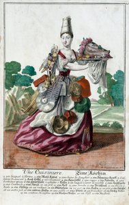 طباخ. نقش لمارتن إنجلبريشت (1684-1756) ، في "" التجمع الجديد للمانوفريز habilles "" القرن الثامن عشر ، ألمانيا. باريس ، الفنون الزخرفية بواسطة مارتن إنجلبرخت