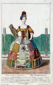 Metier: غلاف كتاب. نقش لمارتن إنجلبريخت (1684-1756) ، في "" التجمع الجديد للمانوفريز habilles "" القرن الثامن عشر ، ألمانيا. باريس ، الفنون الزخرفية بواسطة مارتن إنجلبرخت