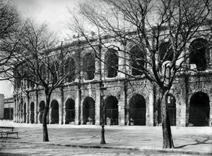 الساحة الرومانية ، نيم ، بروفانس ، فرنسا ، 1937