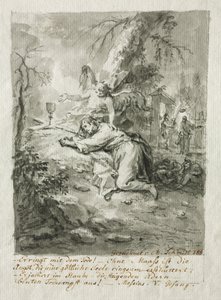 المسيح على جبل الزيتون ، 1788. بواسطة مارتن يوهان شميدت