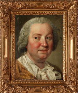 بورتريه ذاتي - لوحة لمارتن فان ميتينز الأصغر (1695-1770) ، زيت على قماش ، 36 × 26.5 سم - صورة ذاتية ، زيت على قماش من مارتن فان ميتينز الأصغر - مجموعة خاصة