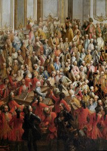 مأدبة رسمية نظمت لحفل زفاف الأميرة إيزابيلا أميرة بارما على الإمبراطور جوزيف الثاني بواسطة مارتن ميتينز أو ميتينز