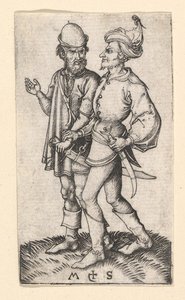 اثنين من الأتراك ، كاليفورنيا. 1435-1491. بواسطة مارتن شونجاور