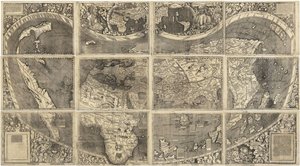 خريطة العالم Universalis Cosmographia ، 1507