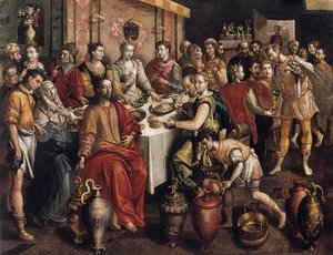 الزواج في قانا ، 1596-1597 بواسطة مارتن دي فوس