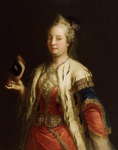 صورة الإمبراطورة ماريا تيريزا من النمسا 1717-1780 بقناع تركي ، قبل 1750