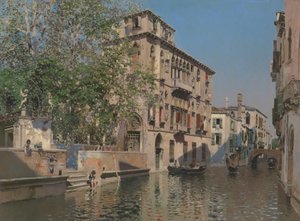 قناة في البندقية ، c.1875