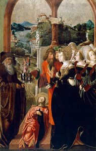 The Body of St. James Brought before Queen Lupa of Spain, panel from the Altar of St. James and St. Stephen
