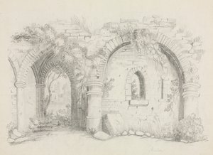 أطلال حوالي عام 1840. بواسطة ماري ألثا نيمز