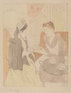 حفلة شاي بعد الظهر ، 1890-1891. بواسطة ماري كاسات