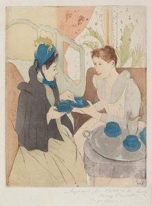 حفلة شاي بعد الظهر ، 1890-1891. بواسطة ماري كاسات