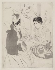 حفلة شاي بعد الظهر ، 1890-1891. بواسطة ماري كاسات