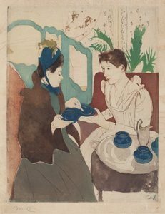 حفلة شاي بعد الظهر ، 1890-1891. بواسطة ماري كاسات