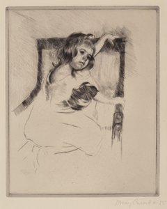 الركوع على كرسي بذراعين ، ج. 1903. بواسطة ماري كاسات