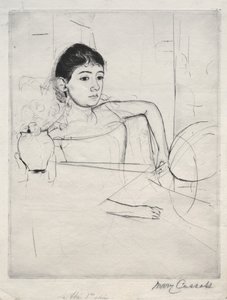 ميمي امرأة سمراء ، 1889. بواسطة ماري كاسات