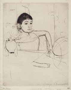 ميمي امرأة سمراء ، ج. 1889. بواسطة ماري كاسات
