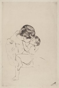 قبلة الأم ، 1890-1891. بواسطة ماري كاسات