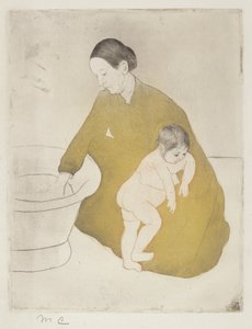 الحمام 1890-1891. بواسطة ماري كاسات