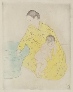 الحمام 1890-1891. بواسطة ماري كاسات