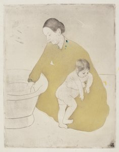 الحمام 1890-1891. بواسطة ماري كاسات