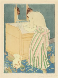 امرأة تستحم ، 1890-1891. بواسطة ماري كاسات