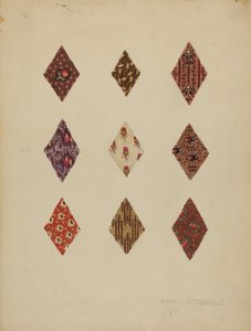 رقع اللحاف ، ج. 1937. بواسطة ماري فيتزجيرالد