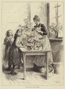 رسم توضيحي لقصة ممرضة ، بقلم هونور مورتن بواسطة Mary L. Gow
