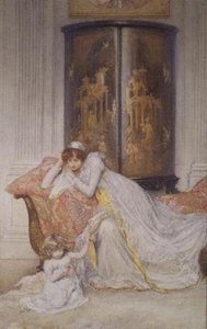 الأم والطفل ، حوالي عام 1890 بواسطة Mary L. Gow