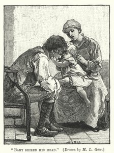 سيلاس مارنر - استولى الطفل على رأسه (نقش) بواسطة Mary L. Gow