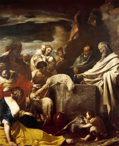 Sacrifice of Moses (oil on canvas) بواسطة ماسيمو ستانزيوني