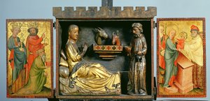 Harvester Altar ، c.1410 (درجة حرارة على خشب البلوط) (انظر أيضًا 145254 و 145255)