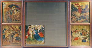 ال سانت توماس مذبح من كنيسة سانت جون ، هامبورغ ، بدأ في عام 1424 (درجة الحرارة والزيت على اللوحة) بواسطة سيد فرانك