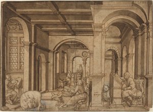 أربعة مبشرين في Scriptorium بواسطة ماجستير IC
