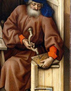 البشارة الثلاثية (Merode Altarpiece) ، c.1427-32 (زيت على خشب البلوط)