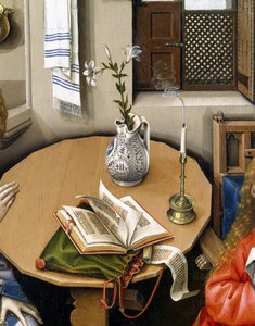 البشارة الثلاثية (Merode Altarpiece) ، c.1427-32 (زيت على خشب البلوط)
