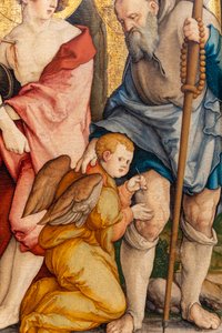 بالألمانية: Die Heiligen Sebastian und Rochus The Saints Sebastian and Rochus بواسطة سيد مسكيرش