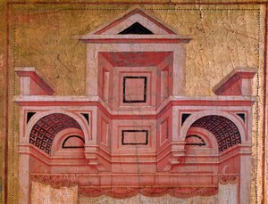 القديسة سيسيليا وقصة حياتها (تفاصيل العمارة) - المذبح ، حوالي 1290-1320