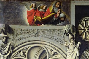 الله الآب في السماء يرسل ابنه إلى مريم العذراء ، ج 1445 (تفاصيل 26541)