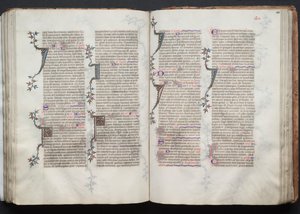 كتاب قداس جوتا: Fol. 100V ، نص ، ج. 1375. بواسطة سيد بوكيه