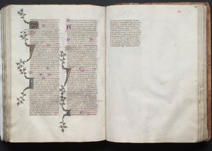 كتاب القداس جوتا: Fol. 102 و ، نص ، ج. 1375. بواسطة سيد بوكيه
