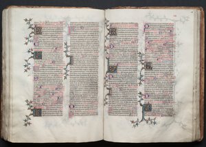 كتاب قداس جوتا: Fol. 116 و ، نص ، ج. 1375. بواسطة سيد بوكيه