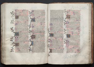كتاب القداس جوتا: Fol. 122 و ، نص ، ج. 1375. بواسطة سيد بوكيه