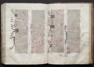 كتاب القداس جوتا: Fol. 125V ، نص ، ج. 1375. بواسطة سيد بوكيه
