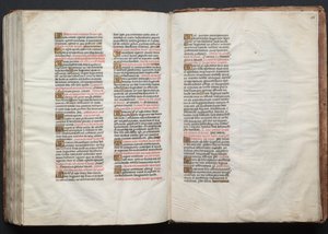كتاب قداس جوتا: Fol. 158 و نص ، ج. 1375. بواسطة سيد بوكيه