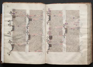 كتاب القداس جوتا: Fol. 20 ظ ، نص ، ج. 1375. بواسطة سيد بوكيه