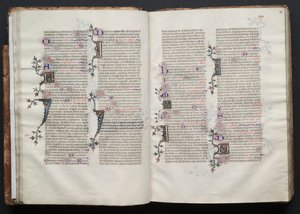 كتاب القداس جوتا: Fol. 27V ، نص ، ج. 1375. بواسطة سيد بوكيه